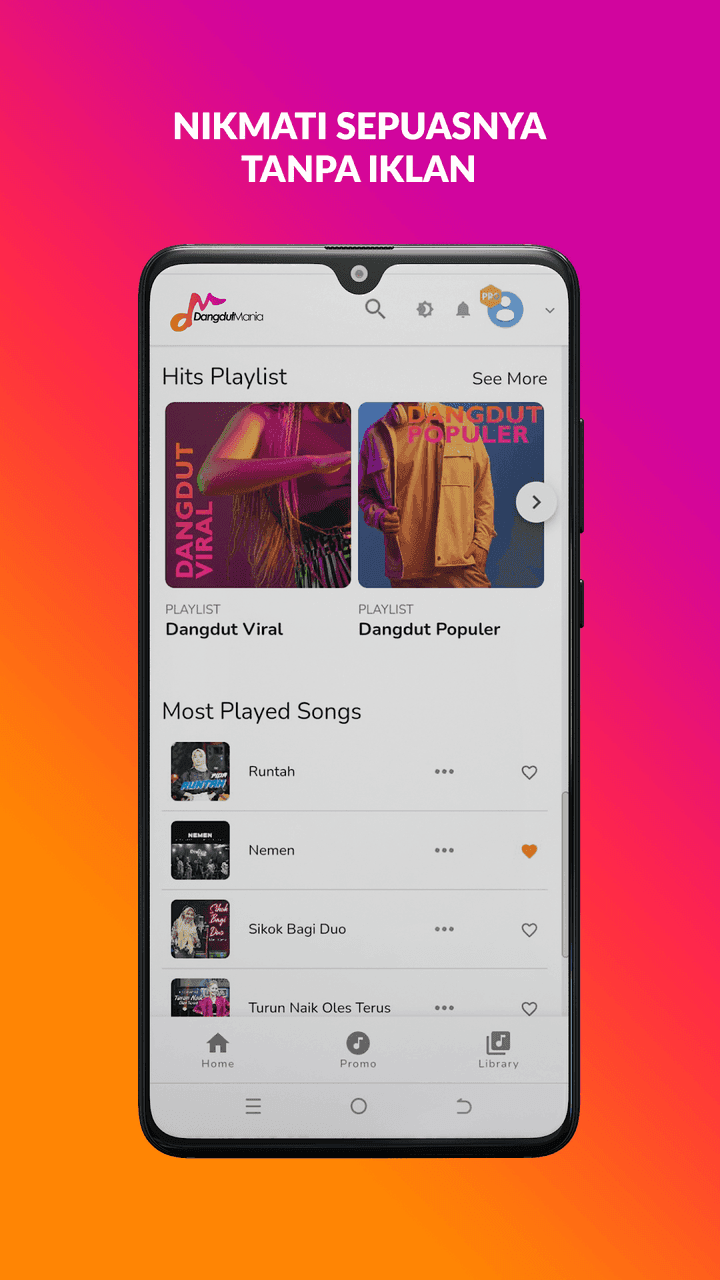 Dangdutmania Dashboard screenshot 2