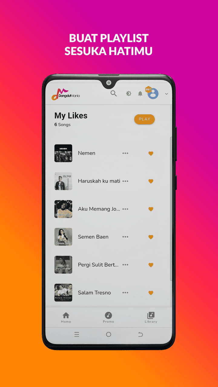 Dangdutmania Dashboard screenshot 1